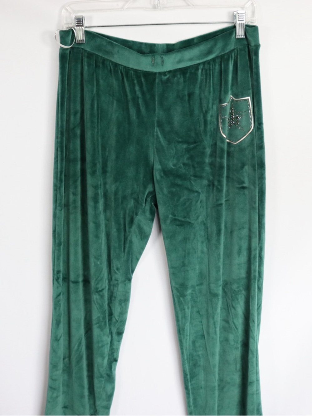 Teen Fitness Velour Tracksuit Set Green Hoodie & Pants Y2K Matching Set - Picture 8 of 11